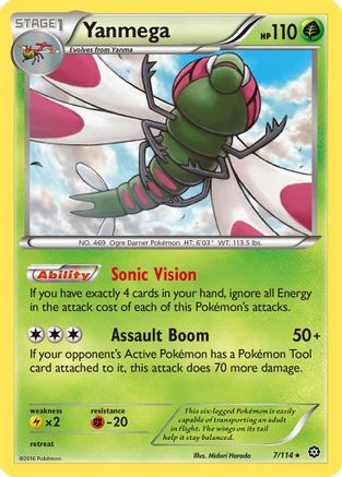 Yanmega (7) [XY - Steam Siege] Reverse Holofoil - Deck Out Gaming