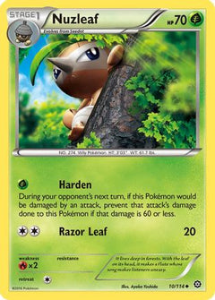 Nuzleaf (10) [XY - Steam Siege] Reverse Holofoil - Deck Out Gaming