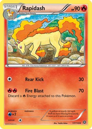 Rapidash (17) [XY - Steam Siege] Reverse Holofoil - Deck Out Gaming