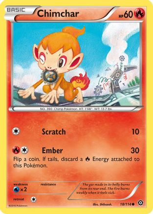 Chimchar (18) [XY - Steam Siege] Reverse Holofoil - Deck Out Gaming