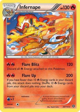 Infernape (20) [XY - Steam Siege] Holofoil - Deck Out Gaming