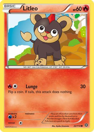 Litleo (22) [XY - Steam Siege] Reverse Holofoil - Deck Out Gaming