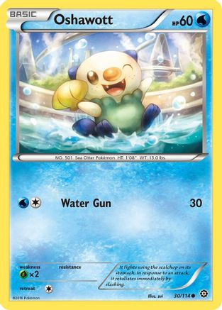 Oshawott (30) [XY - Steam Siege] Reverse Holofoil - Deck Out Gaming
