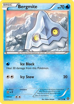Bergmite (36) [XY - Steam Siege] Reverse Holofoil - Deck Out Gaming