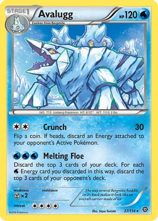 Avalugg (37) [XY - Steam Siege] Reverse Holofoil - Deck Out Gaming