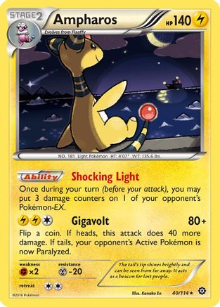 Ampharos (40) [XY - Steam Siege] Holofoil - Deck Out Gaming