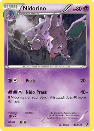 Nidorino (44) [XY - Steam Siege] Reverse Holofoil - Deck Out Gaming