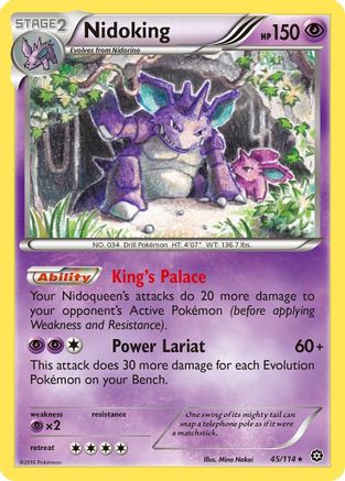 Nidoking (45) [XY - Steam Siege] Reverse Holofoil - Deck Out Gaming