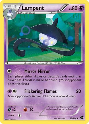 Lampent (49) [XY - Steam Siege] Reverse Holofoil - Deck Out Gaming