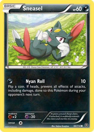 Sneasel (60) [XY - Steam Siege] Reverse Holofoil - Deck Out Gaming