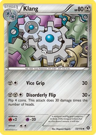 Klang (72) [XY - Steam Siege] Reverse Holofoil - Deck Out Gaming