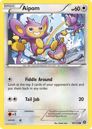 Aipom (90) [XY - Steam Siege] Reverse Holofoil - Deck Out Gaming