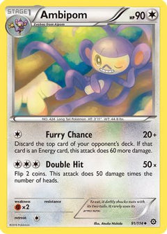 Ambipom (91) [XY - Steam Siege] Reverse Holofoil - Deck Out Gaming