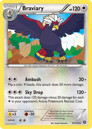Braviary (93) [XY - Steam Siege] - Deck Out Gaming