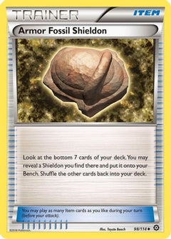 Armor Fossil Shieldon (98) [XY - Steam Siege] Reverse Holofoil - Deck Out Gaming