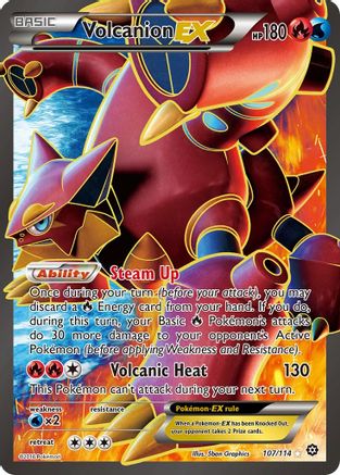 Volcanion EX (Full Art) (107) [XY - Steam Siege] - Deck Out Gaming