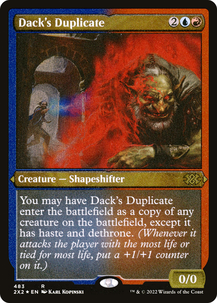 Dack's Duplicate (Foil Etched) (483) [Double Masters 2022] foil - Deck Out Gaming