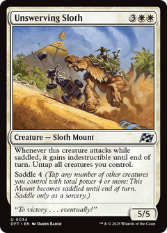 Unswerving Sloth (34) [Aetherdrift] foil - Deck Out Gaming