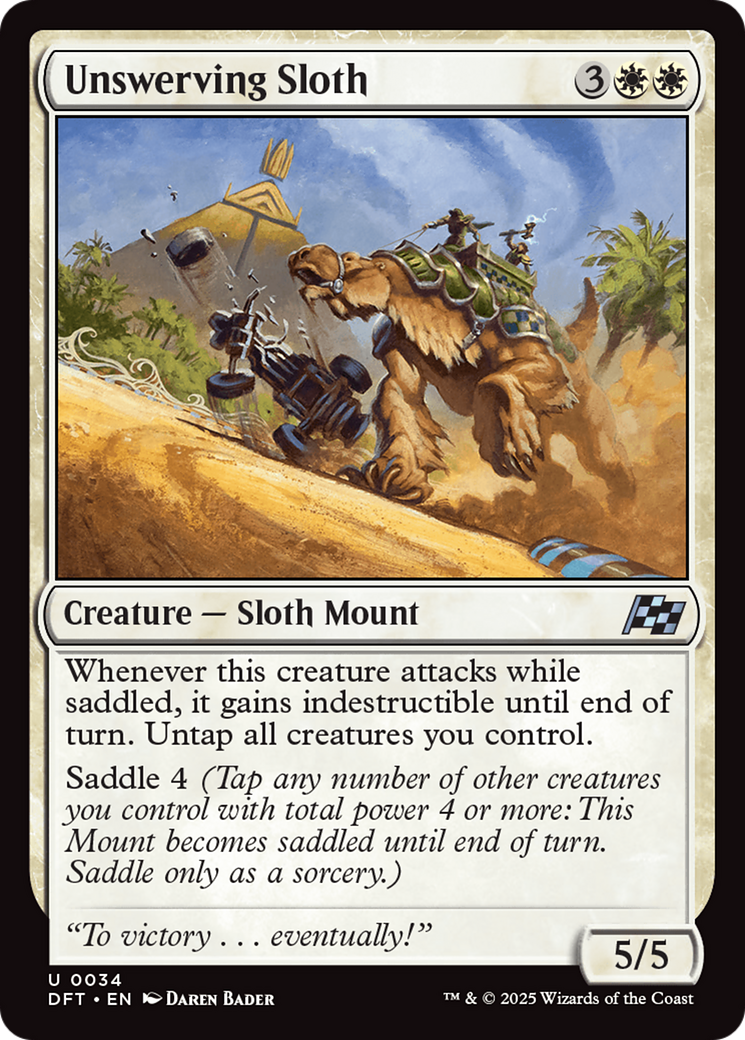 Unswerving Sloth (34) [Aetherdrift] - Deck Out Gaming