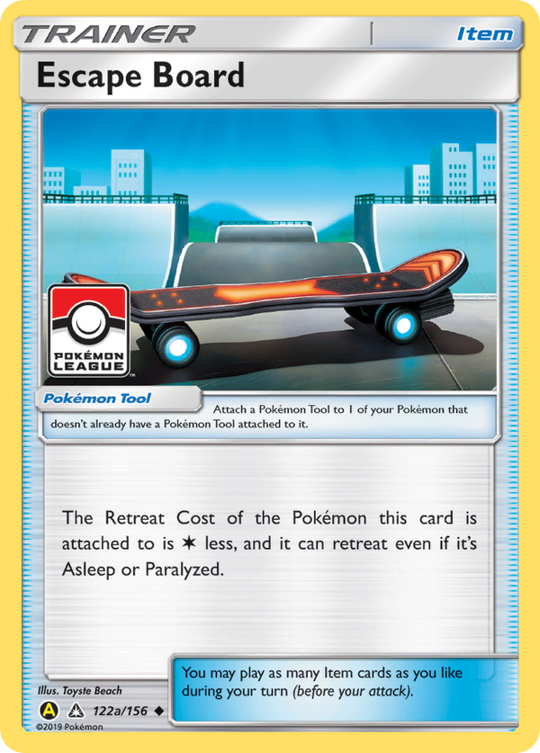 Escape Board - 122a/156 (Pokemon League) (122a) [League & Championship Cards] Reverse Holofoil - Deck Out Gaming
