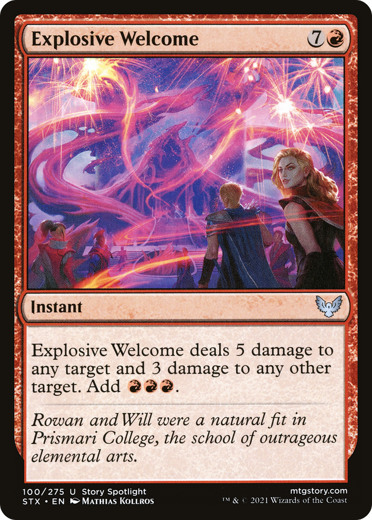 Explosive Welcome (100) [Strixhaven: School of Mages] foil - Deck Out Gaming