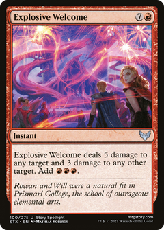 Explosive Welcome (100) [Strixhaven: School of Mages] foil - Deck Out Gaming