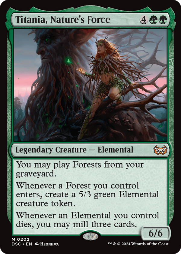 Titania, Nature's Force (202) [Duskmourn: House of Horror Commander] - Deck Out Gaming