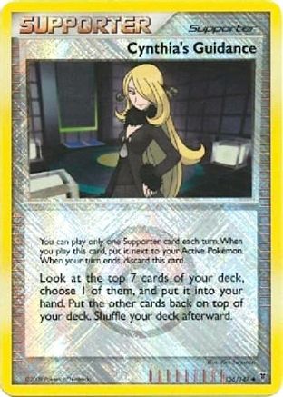Cynthia's Guidance - 136/147 (League Promo) (136) [League & Championship Cards] Reverse Holofoil - Deck Out Gaming
