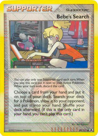Bebe's Search - 89/111 (League Promo) (89) [League & Championship Cards] Reverse Holofoil - Deck Out Gaming