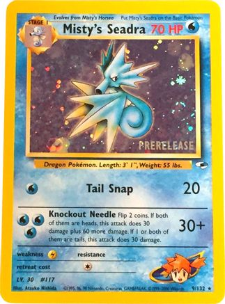 Misty's Seadra (Prerelease) (9) [WoTC Promo] Holofoil - Deck Out Gaming