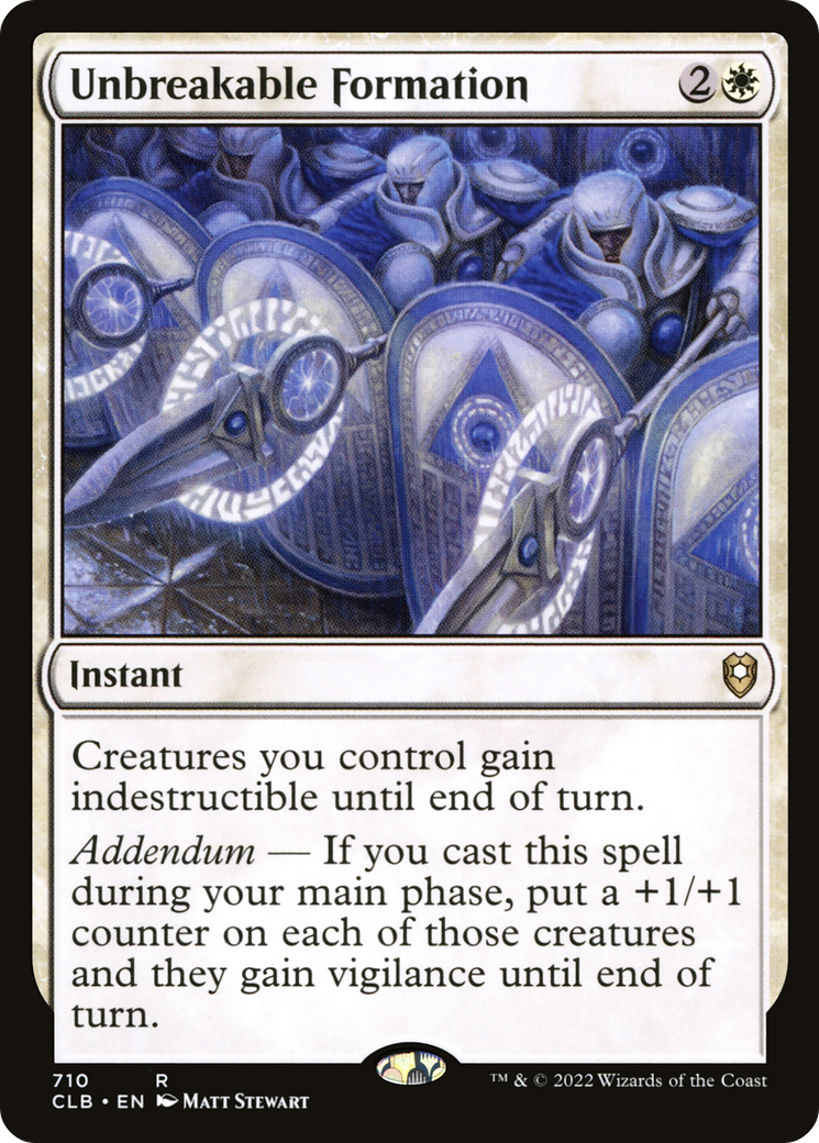 Unbreakable Formation (710) [Commander Legends: Battle for Baldur's Gate] - Deck Out Gaming