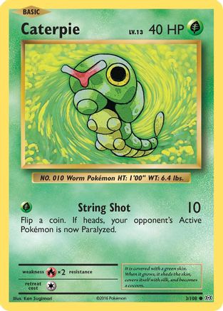 Caterpie (3) [XY - Evolutions] Reverse Holofoil - Deck Out Gaming