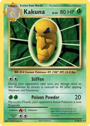 Kakuna (6) [XY - Evolutions] - Deck Out Gaming