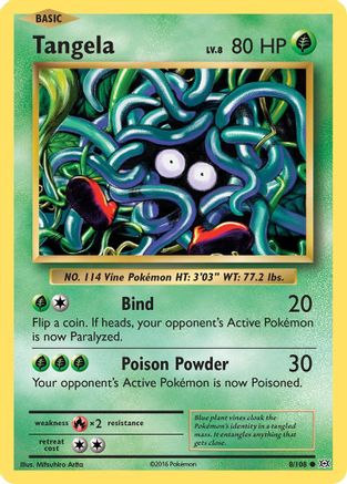 Tangela (8) [XY - Evolutions] Reverse Holofoil - Deck Out Gaming