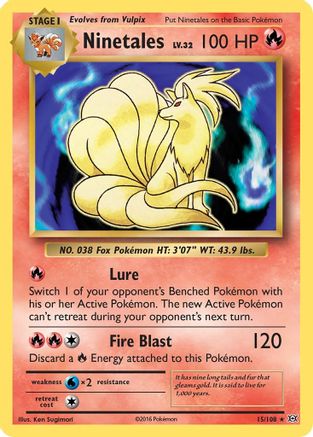 Ninetales (15) [XY - Evolutions] Reverse Holofoil - Deck Out Gaming