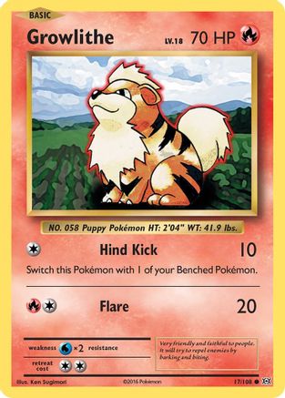 Growlithe (17) [XY - Evolutions] - Deck Out Gaming
