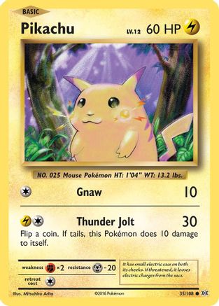 Pikachu (35) [XY - Evolutions] Reverse Holofoil - Deck Out Gaming
