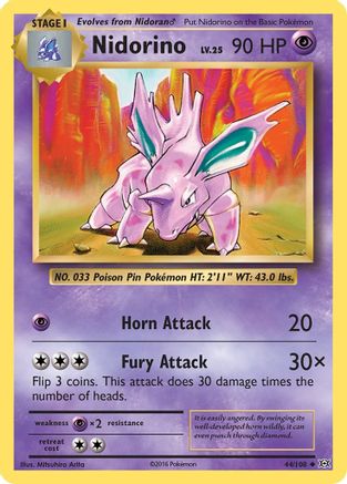 Nidorino (44) [XY - Evolutions] Reverse Holofoil - Deck Out Gaming