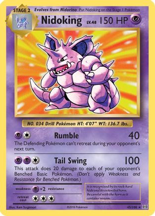 Nidoking (45) [XY - Evolutions] Reverse Holofoil - Deck Out Gaming