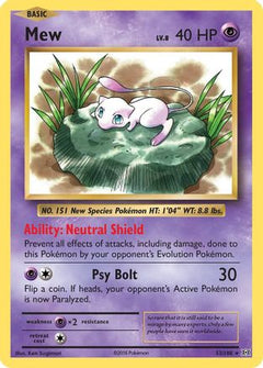 Mew (53) [XY - Evolutions] Reverse Holofoil - Deck Out Gaming