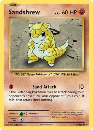 Sandshrew (54) [XY - Evolutions] Reverse Holofoil - Deck Out Gaming