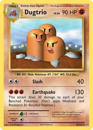 Dugtrio (56) [XY - Evolutions] Reverse Holofoil - Deck Out Gaming