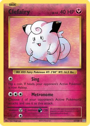 Clefairy (63) [XY - Evolutions] Reverse Holofoil - Deck Out Gaming