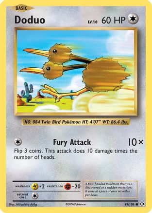 Doduo (69) [XY - Evolutions] Reverse Holofoil - Deck Out Gaming