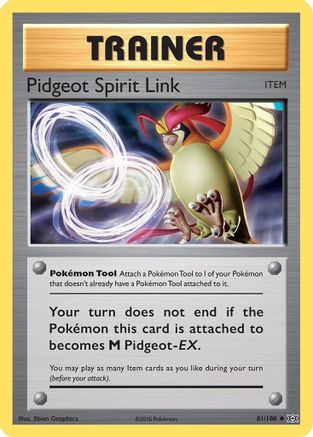 Pidgeot Spirit Link (81) [XY - Evolutions] Reverse Holofoil - Deck Out Gaming