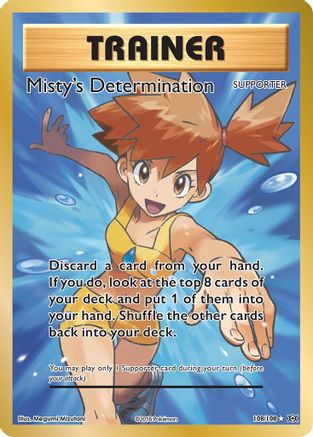 Misty's Determination (Full Art) (108) [XY - Evolutions] Holofoil - Deck Out Gaming