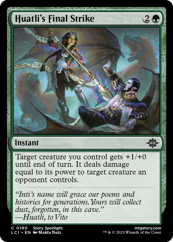 Huatli's Final Strike (190) [The Lost Caverns of Ixalan] foil - Deck Out Gaming