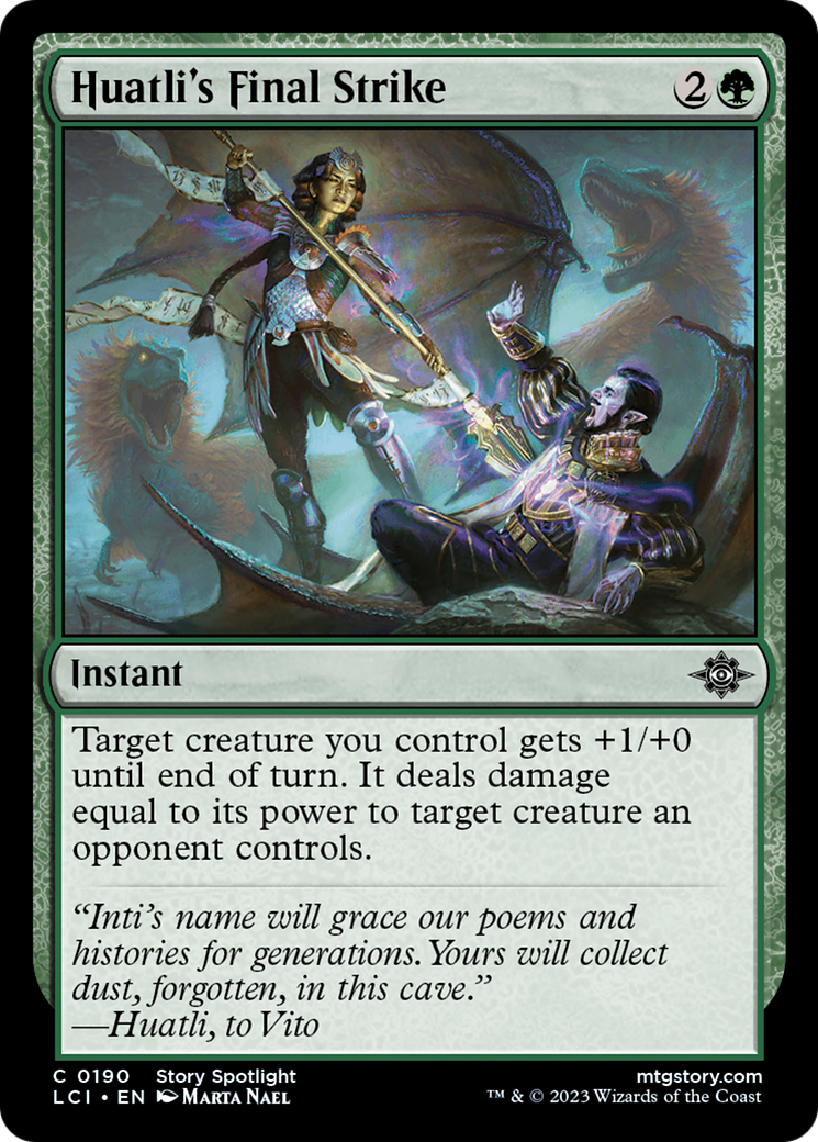 Huatli's Final Strike (190) [The Lost Caverns of Ixalan] foil - Deck Out Gaming