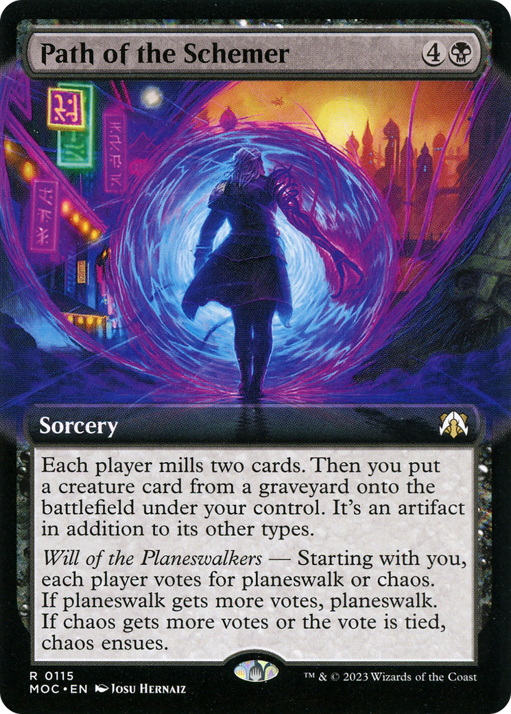 Path of the Schemer (Extended Art) (115) [March of the Machine Commander] - Deck Out Gaming