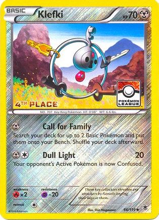 Klefki - 66/119 (League Promo) [4th Place] (66) [League & Championship Cards] Reverse Holofoil - Deck Out Gaming
